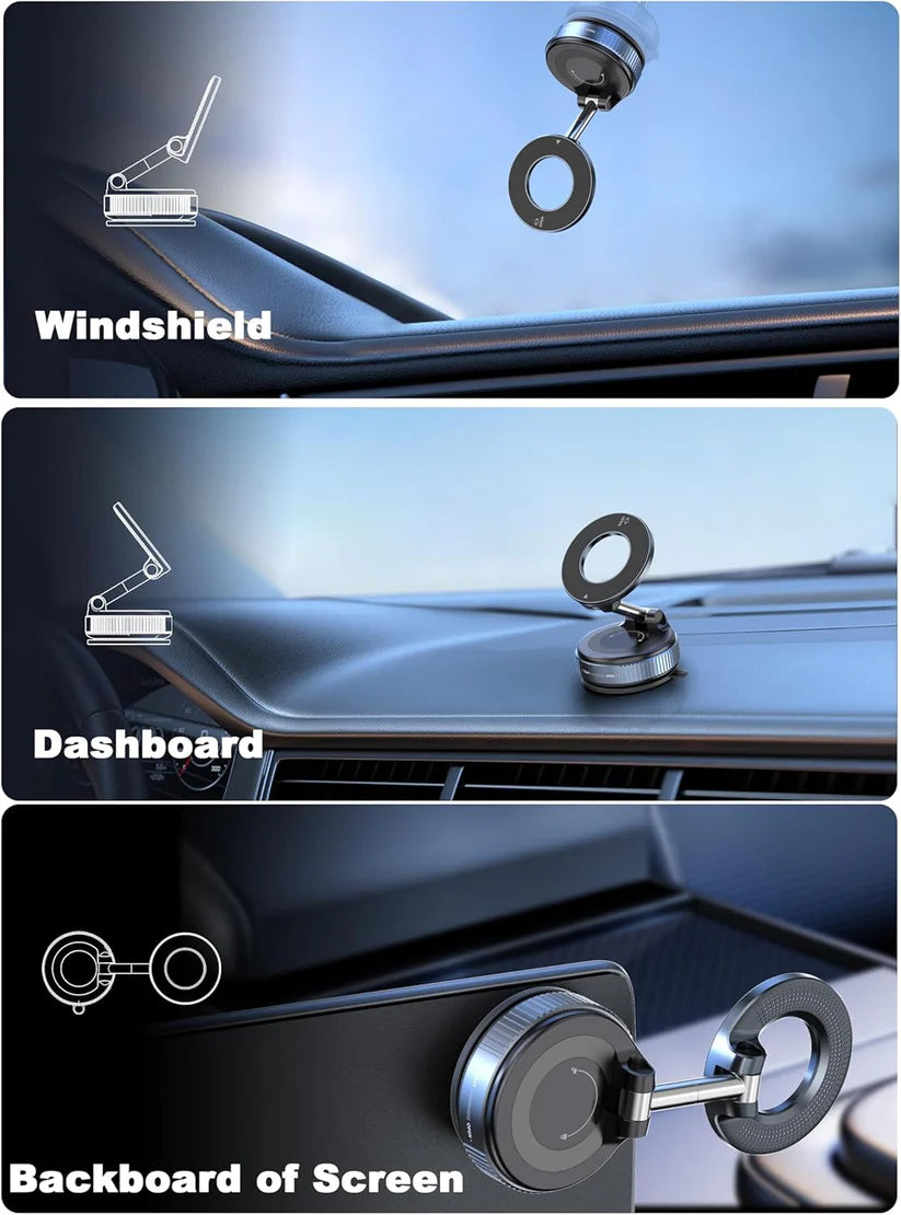 Magnetic Vacuum Suction Phone Mount