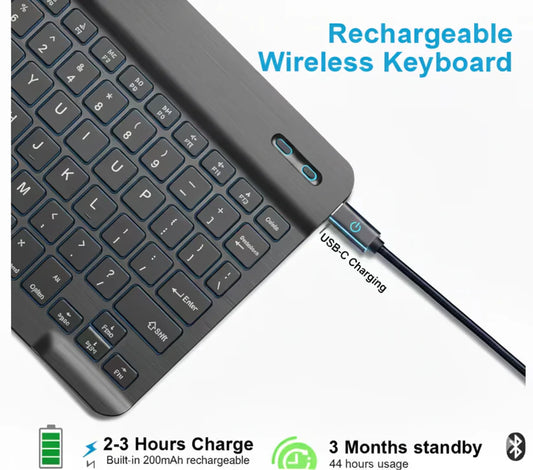 Bluetooth Keyboard & Mouse Set (Rechargeable)